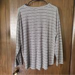 Athleta Modal Top Cloudlight Stratus Long Sleeve Black Cream Photo 1