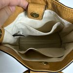 Vince Camuto  Tan‎ Leather Circle Handle Crossbody Bag Small CP Photo 7