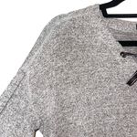 Rails Rail Leigh Heather Gray Lace Up Front Knit Pullover Sweater Photo 3