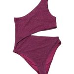 Beach Riot  Celine One Piece Shine Sparkle Amethyst-sz Large Photo 1