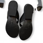 Eileen Fisher  Black Leather Minimalist Sandals, Women's Size 9 Photo 7