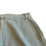 Faherty  Green Utility Skirt Mini Length Denim Organic Cotton Casual Size Medium Photo 7
