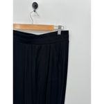 Happily Grey Pants Women Sz Medium Black Thermal Lounge Elastic Stretch Waist Photo 4