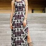 Free People  SERVES YOU RIGHT Maxi Split Aztec Bohemian Western Dress Size 0 US Photo 0
