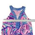 Lilly Pulitzer Achelle Top Colony Coral Shell Out Blue Pink Sleeveless Small Photo 4