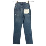 Good American Good Straight Jeans SIZE 25 Medium Wash High Rise Ankle $165 NEW Photo 4