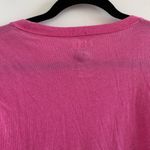 PINK - Victoria's Secret Victoria's Secret Pink Short Sleeve Gold Glitter Graphic Pink Tee Size L Photo 10
