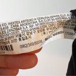 ZARA  Black Basic Short Sleeve T-Shirt Size Medium Round Neck Cotton Photo 7