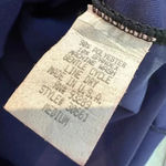 Central Park West Vintage  Navy Velvet Cami Slip Intimates Dress Size M Medium Photo 7