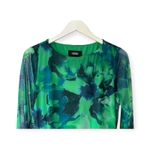 Cider  Green Mesh Boat Neck Floral Maxi Dress Women's Size Large Photo 5