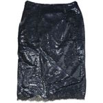 J.Crew  Gwyneth lace-trim slip skirt‎ with sequins Black 10 NWT Photo 1