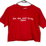Vintage Coca Cola Red Short Sleeve Crop Top Size‎ M Size M Photo 0