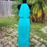 Charming Charlie , Elegant Teal Halter Maxi Dress Photo 1