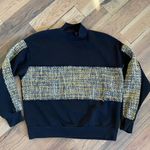 Bershka  Womens Woven Black Textured Sweater Size Large Photo 6