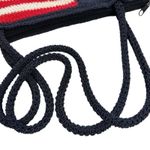 Patriotic Knit Tote Bag Red White Blue 13 Star American Flag Crochet Bag Photo 3