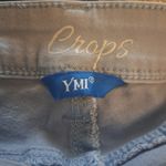 Ymi Women's Mid-rise Distressed Stretch Utility Crop Jeans Gray Size 5 Photo 2