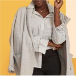 CAbi  Zip Cardigan Sweater Gray Textured Basketweave Ribbed Knit Size Large 4466 Photo 9