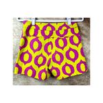 Anthropologie 'Cartonnier' Tailored Remy Shorts Hot Pink Yellow Green sz 4 Photo 12