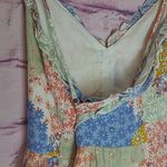 Forever 21  PATCHWORK FLORAL RUFFLE CROSS BACK TIERED BABYDOLL DRESS SMALL Photo 7