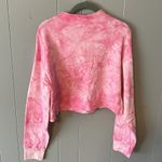 NWT Belita Collection Pink Tie Dye Cropped 1/4 Zip Size Medium Pink Photo 1