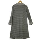 Soft Surroundings  Chill Time Stripe Dress Sz XS Grey Black Stripes Super Soft Photo 4