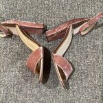 Ivanka Trump  pink velvet open toed heels Photo 3