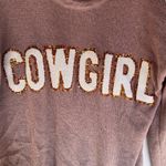Simply Southern EVERYDAY COWGIRL SEQUINED M SWEATER NEW Photo 2