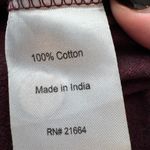 H by Halston  Long Sleeve Cotton Tshirt Maroon Size Large Photo 7