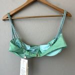 NEW Baobab Turquoise Lula Ruched Underwire Bikini Swimsuit Top Size XL Blue Photo 7