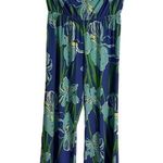 Lilly Pulitzer Halter Jumpsuit Purple/blue And Turquoise $228 Size S RARE! Euc Photo 0
