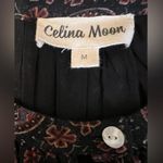 Anthropologie Celina Moon Merlot Red Boho Smocked Midi Dress Size Medium Photo 1