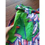 Farm Rio NWOT  Green Tropical 100% Cotton Paperbag Shorts Size XS Photo 6