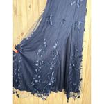 Lulus NWT  Abundant Charm Navy Blue 3D Floral Applique Maxi Dress Cocktail Size S Photo 4