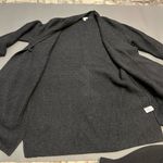 J Jill Women's Gray Long Cardigan Sweater Pinned XS with Pockets Photo 9