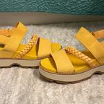Sorel Yellow Women's Sandals with Braided Strap Size 8.5 Photo 0