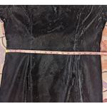 Sag Harbor 90s Vintage Crushed Velvet Short Sleeve Dress by Black Size 14 Photo 10