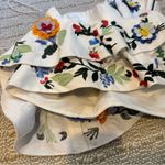 Alice + Olivia Saba Embellished One-shoulder Ruffle Top Off White & Multi Color Photo 3