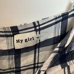 NWOT plaid tie top dress with cutout, size S Photo 3