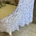 Storia NWT  Emmy lilac Embroidered Floral cottage western chiffon Maxi Dress L Photo 7