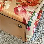 Gucci EUC Pink Blooms Print Leather Medium Bamboo Shopper Tote Bag, Medium. Photo 7