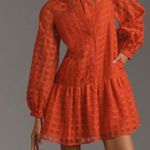 Anthropologie English Factory Organza Long Sleeve Mini Dress, Size M Photo 9