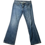 Loft Mid Rise Boot Jeans in Luxe Medium Blue wash Women's size 10 PETITE Photo 0