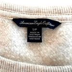 American Eagle  Women’s Cream Sequin Bambi Deer Rose Pullover Sweatshirt Size S/P Photo 2