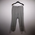 Derek Lam Wool Blend Silk Lined Black Micro Houndstooth Cropped Trouser Pants 6 Photo 0