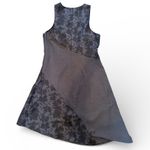 Banana Republic  Floral Print Asymmetrical Hem Midi Dress Gray Size 14 Photo 3