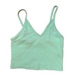 Aritzia TNA neon green crop tank top sz XS Photo 0