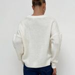 Princess Polly Canlish Cable Sweater Cream - Size L/XL Photo 1