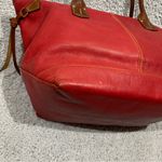 Dooney & Bourke Red Texture Leather Large Tote Photo 7