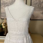 RED VALENTINO Crocheted Lace Mini Dress In White Size 40 Photo 1