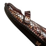 Alegria EUC  Leather Mary Janes Metallic Size 9 Photo 3